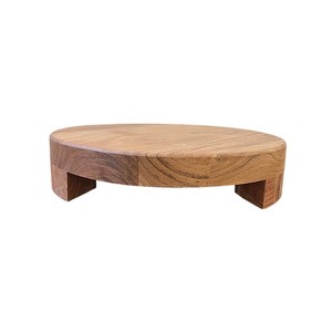 CAKE STAND Acacia Wood 28x10cm Weddings and Parties Elegant and Stylish Round Wooden Cake Stand <b>Tools</b> - Product Image 5