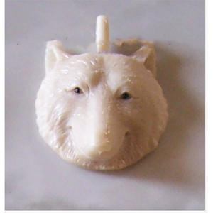 Talla de Hueso para Colgante, Joyería de Concha Marina, Colgante Artístico con Motivo de Tigre Blanco, 3 cm, Estilo Animal - Product Image 1