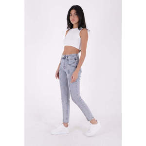 Jeans con cuciture frontali 7043 - Blu scuro con lavaggio effetto sporco - Product Image 2