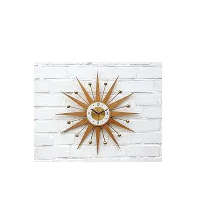 壁掛け時計用スターメタル壁掛け時計メタルゴールド高級装飾家の壁の寝室低価格