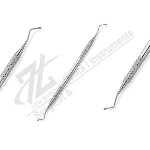 Instruments dentaires manuels réutilisables en acier inoxydable de qualité supérieure, coniques et angulaires, pour chirurgie dentaire - Curettes parodontales Gracey - Product Image 1