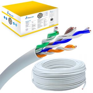 Cable de Red Trenzado para Interiores Extralink CAT5E UTP (U/UTP) CCA, 305m - Product Image 1