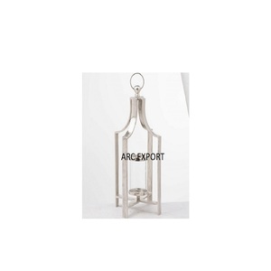 Lanterne en métal couleur argent de qualité supérieure conception merveilleuse décoration de la maison lanternes bougeoir pour accessoires de jardin approvisionnement - Product Image 2
