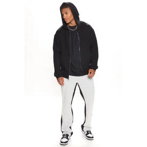 Matériau et design de qualité supérieure pour hommes Sweats à capuche à fermeture éclair noirs à vendre Sweat à capuche zippé de base pour hommes dans les cinq tailles et couleurs - Product Image 3
