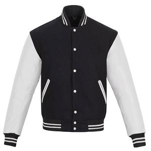 Haute qualité personnalisé mince col montant université Baseball Bomber veste pour hommes en plein air collège Style mode DDP expédition - Product Image 1