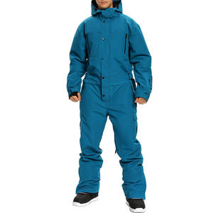 Conjunto de esquí para hombre, ropa deportiva con cremallera completa para exteriores, cortavientos holgado, chándal de nailon liso de gran tamaño para hombre, ropa deportiva, chándal - Product Image 3