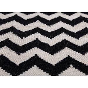 พรมทอมือลายเชฟรอนรูปเพชรทรงสี่เหลี่ยมผืนผ้า รุ่นอัลฮัมบรา ไอวอรี่ วูล แฟลตวีฟส์ สำหรับตกแต่งบ้าน โถงทางเดิน หรือข้างเตียง-รุ่น ADWL-13224 - Product Image 3