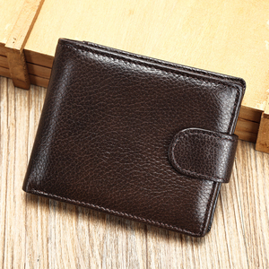 GENTS GARB Unisex RFID Blocking Genuine Leather <b>Wallet</b> Solid Pattern Open Closure Multi-Function <b>Card</b> <b>Holder</b> & Cash Compartment - Product Image 5