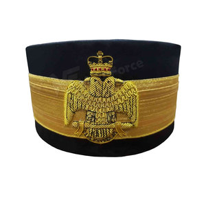 Nuevo Sombrero Masónico Personalizado al por Mayor 2026, Sombrero Decorativo de Terciopelo con Logotipo Bordado Personalizado - Product Image 4