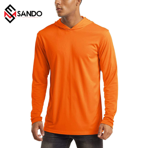 เสื้อยืดกีฬาแขนยาวสำหรับผู้ชายเสื้อมีฮู้ดเสื้อกีฬาแขนยาวออกแบบโลโก้ได้ตามต้องการ - Product Image 6