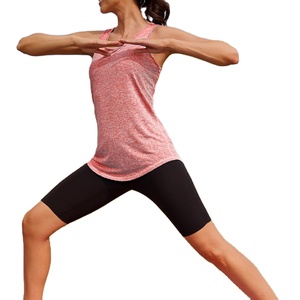 Vente en gros Séchage rapide Anti-rétrécissement Personnalisé Gym Workout Femmes Respirant Sports Yoga Fitness débardeurs femmes - Product Image 1