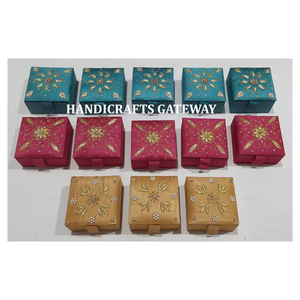 Boîtes à broder Zari pour la décoration de la maison et le but doué Nouveau design artisanal indien - Product Image 1