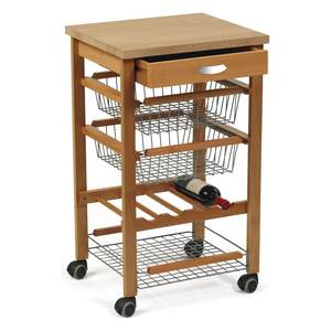 Carrito de Almacenamiento de Alimentos para Cocina ARTURO de Madera de Cerezo para la Colección Arredamenti Italia - Product Image 1