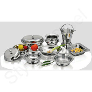 Juego de vajilla de alta calidad, conjunto de cena para boda, vacaciones, servicio en casa, juego de servicio de acero inoxidable de diseño - Product Image 1