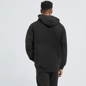 Sudadera con capucha unisex en relieve 3D con logotipo personalizado OEM 100% algodón patrón sólido temporada de invierno con cuello con capucha - Product Image 2