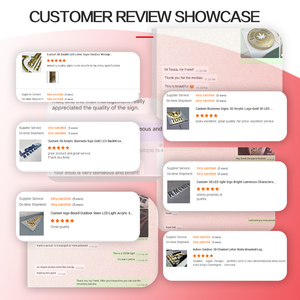 户外3d led标牌前灯通道字母商店徽标墙商务标牌商店定制金属亚克力led字母 - Product Image 6