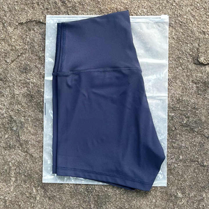 Mallas cortas para correr con logotipo personalizado para mujer, ropa de Yoga para gimnasio para mujer, pantalones cortos deportivos Push Up de Color sólido sin costuras para mujer - Product Image 6