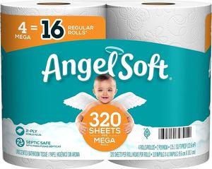 Papier hygiénique doux d'ange de qualité d'usine avec parfum de lavande fraîche 8 méga rouleaux 32 papier hygiénique doux régulier 8 ange 4 méga rouleaux - Product Image 4