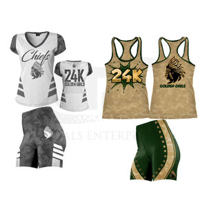 Uniforme de pom-pom girl de haute qualité à séchage rapide pour femmes - Product Image 1