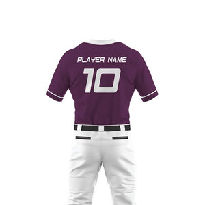 Hot Sale Breathable Quick Dry Men's <b>Baseball</b> Uniform <b>Sets</b> Custom Logo High Quality 100% Polyester V-neck Wholesale Best Price - Product Image 6