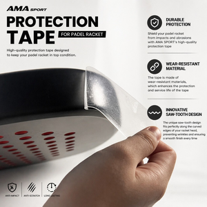 Protector de Raqueta y Cinta Adhesiva para Pádel P&P, Premium, Duradero, Portátil, Impermeable, Antiarañazos - Product Image 3