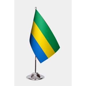 Customizable 3x5ft Gabon Office <b>Flags</b> Digital Printed Nylon Vinyl Silk with Aluminum <b>Pole</b> <b>for</b> Automotive Insurance Education - Product Image 1