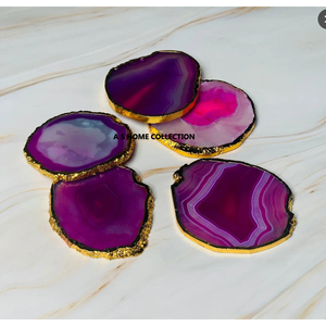 <b>Agate</b> Stone Premium Quality Round High Finished <b>Coasters</b> for Tea Coffee - Product Image 1