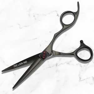 Professional Matte Black 5.5\" Hair Cutting Shears <b>Japanese</b> Steel Stainless Steel Blade Sharp and Durable Design for Barbers - Product Image 5
