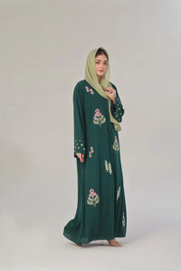 Venta caliente ropa musulmana señoras Abayas nueva moda islámica Pakistán hecho mujeres Abaya personalizado para uso al aire libre - Product Image 2