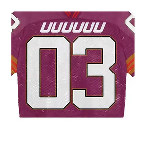 Maillots de football américain personnalisés 2025 respirants et anti-humidité, grandes tailles, uniformes à manches courtes fabriqués au Pakistan (OEM) – Vente en gros - Product Image 2