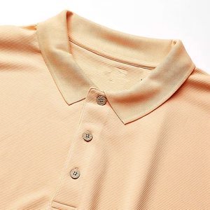 Polo de manga corta con solapa de algodón y cuentas bordado para hombre logotipo personalizado de tu empresa camiseta de alta calidad uniformes Polo para hombre - Product Image 6