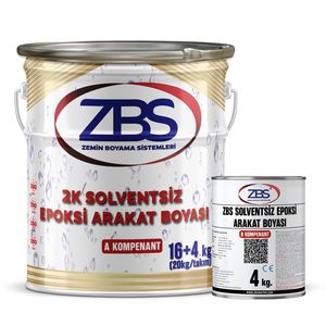 สีอีพ็อกซี่อินเตอร์โค้ท 2K ปราศจากสารตัวทำละลาย 20 กก.-ZBS น้ำยาเคลือบพื้นอีพ็อกซี่เรซิ่น - Product Image 1