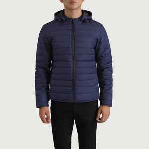 Best Selling 100%Polyester Fabric Winter Warm Puffer <b>Jacket</b> Custom Logo <b>Long</b> Sleeve Removable Hood Zip Up Outdoor <b>Jacket</b> For <b>Men</b> - Product Image 1