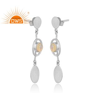 Pendientes colgantes de piedras preciosas de ópalo etíope Natural de plata de ley fina más vendidos, fabricante de joyería personalizada - Product Image 3