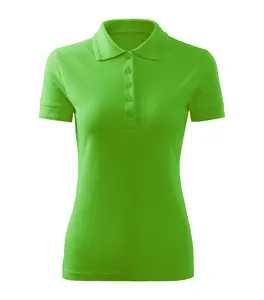 녹색 최고 판매 고품질 100% 년 면 폴로 목 짧은 소매 방글라데시에서 여자를 위한 형식적인 우연한 폴로 셔츠