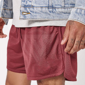 Pantalones Cortos Deportivos Casuales para Hombre, de Cintura Media, de Malla, de Secado Rápido, Transpirables, con Patrón Sólido, de Poliéster/Nailon, los Más Vendidos al por Mayor - Product Image 3