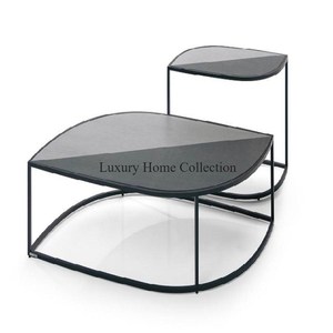 ตารางสีเงินสำหรับอลูมิเนียมตรงกลางและด้านข้างตกแต่งดูแฟนซีห้องนั่งเล่นเฟอร์นิเจอร์อุปกรณ์เสริมในราคาถูก - Product Image 4