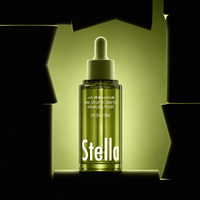 Flacon compte-gouttes en verre vert brillant 30 ml pour sérum botanique – Idéal pour les marques de cosmétiques bio et de beauté épurée, avec option de marque privée