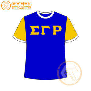 Vente en gros de t-shirt Sigma Gamma Rho pour femmes vêtements de sororité jersey de coton t-shirt respirant de haute qualité vêtements grecs pour femmes - Product Image 2