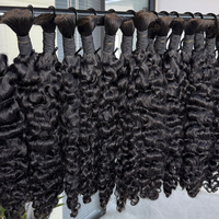 Cheveux vierges vietnamiens bouclés en vrac pour micro-tresses, tresses bohèmes, couleur naturelle, sans trame, texture douce et volumineuse, pointes doublement tirées, personnalisables