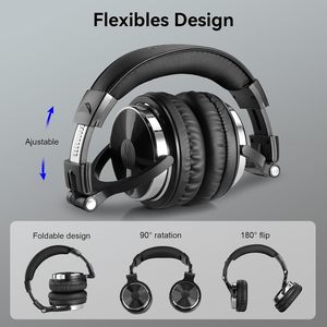 Auriculares con cable OneOdio de alta resolución para estudio y mezcla de DJ, estéreo con controladores de 50 mm, ENC y ANC, de 1/4 a 3.5 mm - Product Image 3