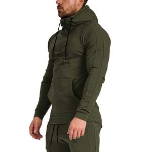 เสื้อฮู้ดออกกำลังกายแขนยาวทรงปกติสำหรับผู้ชาย เหมาะสำหรับการฝึกเพาะกาย ไลฟ์สไตล์แอคทีฟ - Product Image 4