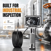 Endoscope industriel intelligent, caméra d'inspection vidéo, étanche IP67, écran IPS de 4,5 pouces, contrôlable par application, pour la plomberie