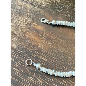 Handmade Southwest Ethnic Beaded <b>Bracelet</b> with White Buffalo & Sterling <b>Silver</b> White Buffalo & Sterling <b>Silver</b> Beaded <b>Bracelets</b> - Product Image 5