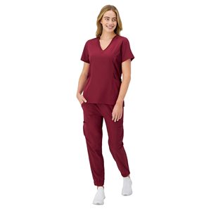 Pantalones de fregado transpirables lavables antiarrugas para mujer, tela suave estirable, ajustados, profesionales médicos, personalizables, 3XL OEM - Product Image 4