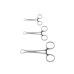 Ensemble de pinces à serviettes 3 pièces en acier inoxydable Instrument chirurgical manuel pour les tailles petite, moyenne et grande - Product Image 3