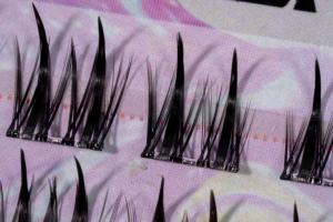 Pre-glued Handmade PBT C Curl <b>Cluster</b> Eyelashes 14mm Ultra Soft Lightweight NBT-QC-09 (BC) - Product Image 2