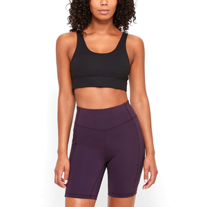 Personnalisé léger uni confortable à porter ensemble de motard pour femmes/soutien-gorge sexy 2 pièces sans couture ensemble de motard pour femmes taille haute - Product Image 1