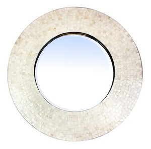 Marco de espejo con Incrustaciones de nácar de diseño moderno hecho a mano al mejor precio para uso en pared - Product Image 1