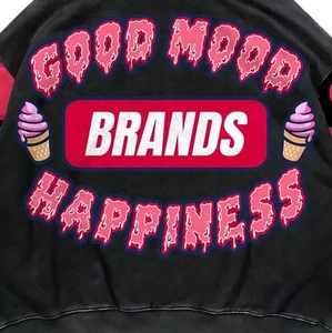 2026 OEM Custom Men's Oversize French Terry Cotton Fabric Acid Wash Distressed Hoodie With Raw Hem - Product Image 5